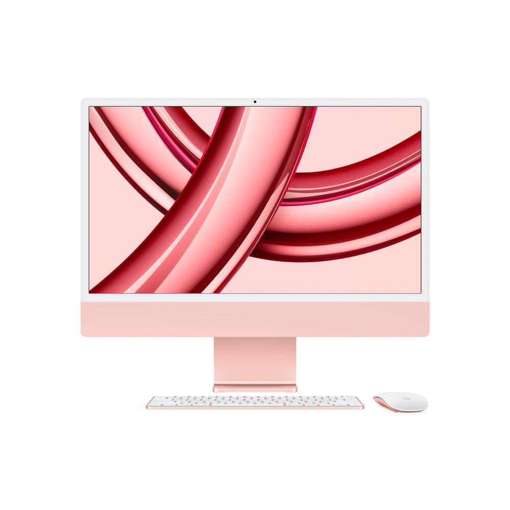 24-inch iMac with 4.5K Retina Display - Apple M3 Chip, 8-Core CPU & 8-Core GPU, 256GB SSD (Pink) - Perfect for Home Office, Graphic Design & Creative Work