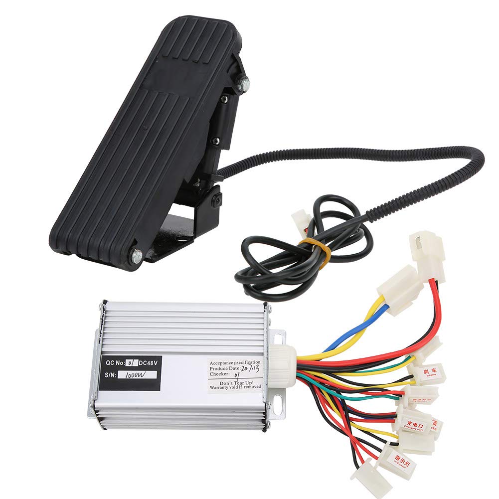 Alomejor 1000W Brush Controller Kit with Foot Pedal for E-Bike & Tricycle - Smooth Speed Control