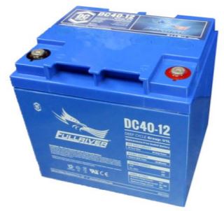 Fullriver 12V 40Ah Deep Cycle AGM Battery - Rechargeable Solar, RV, Marine & Off-Grid Power Supply for Trolling Motors, Golf Carts & Backup Systems