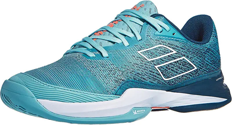 Babolat Jet Mach 3 All Court Men's Pickleball Shoes - Lightweight Tennis Shoes for Men with Arch Support - Angel Blue - Perfect for Indoor & Outdoor Pickleball, Tennis & Court Sports