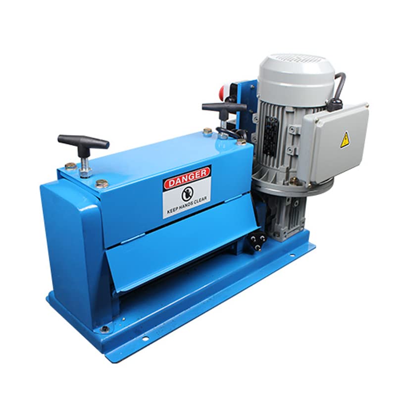 TECHTONGDA Automatic Wire Stripping Machine 110V - Copper Cable Stripper with 11 Channels & 10 Blades (0.06-1.5 Inch) for Scrap Metal Recycling | Perfect for Electricians, DIY Projects & Copper Wire Processing
