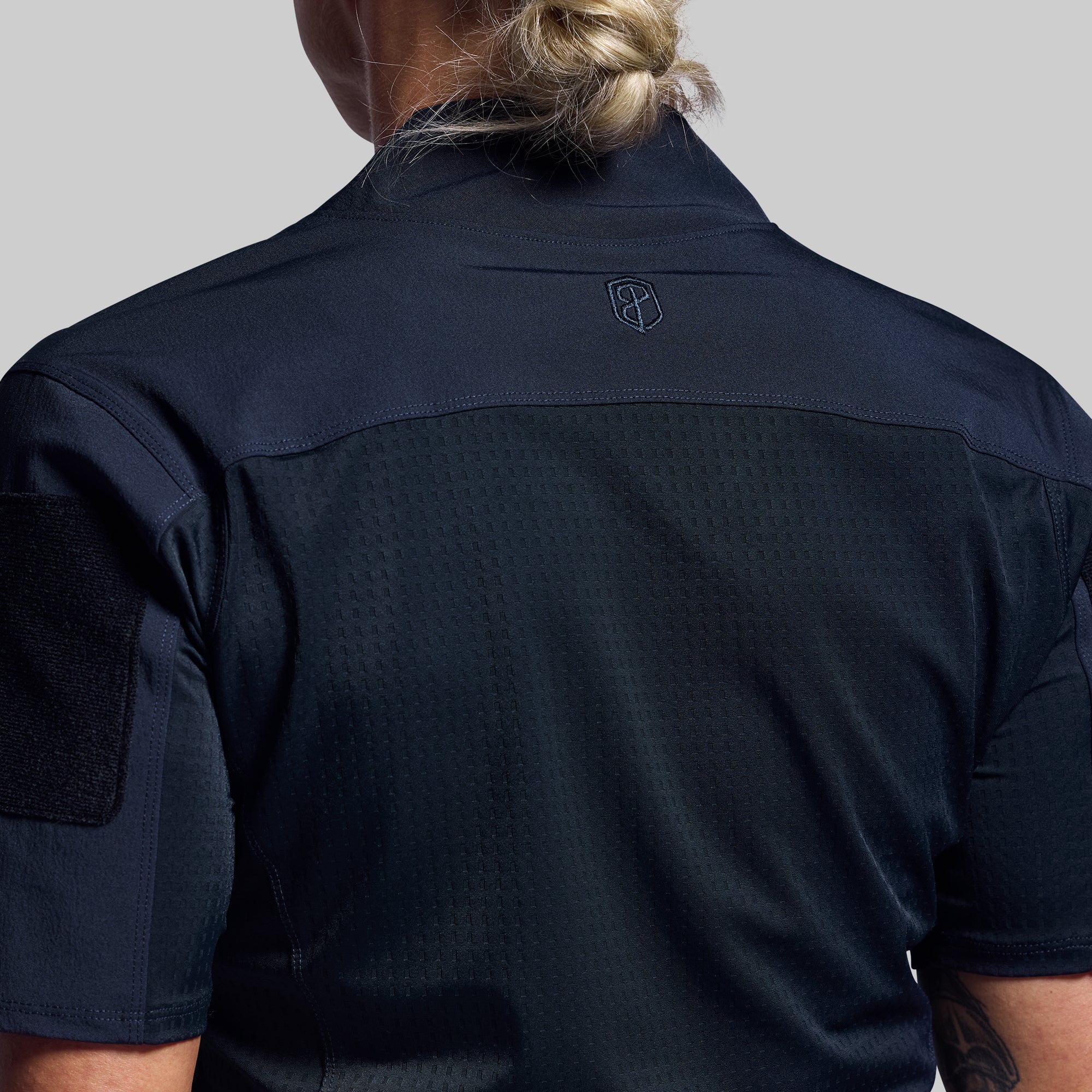 Women's Op Top Pro Police Blue - Stylish & Comfortable Athletic Shirt for Running, Gym & Outdoor Activities