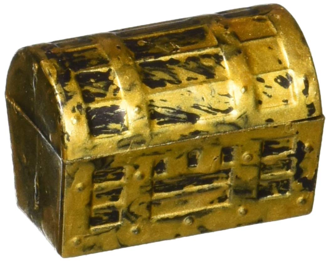 Mini Pirate Gold Treasure Chests - Set of 12 for Kids Pretend Play, Party Favors & Classroom Rewards | US Toy Brand