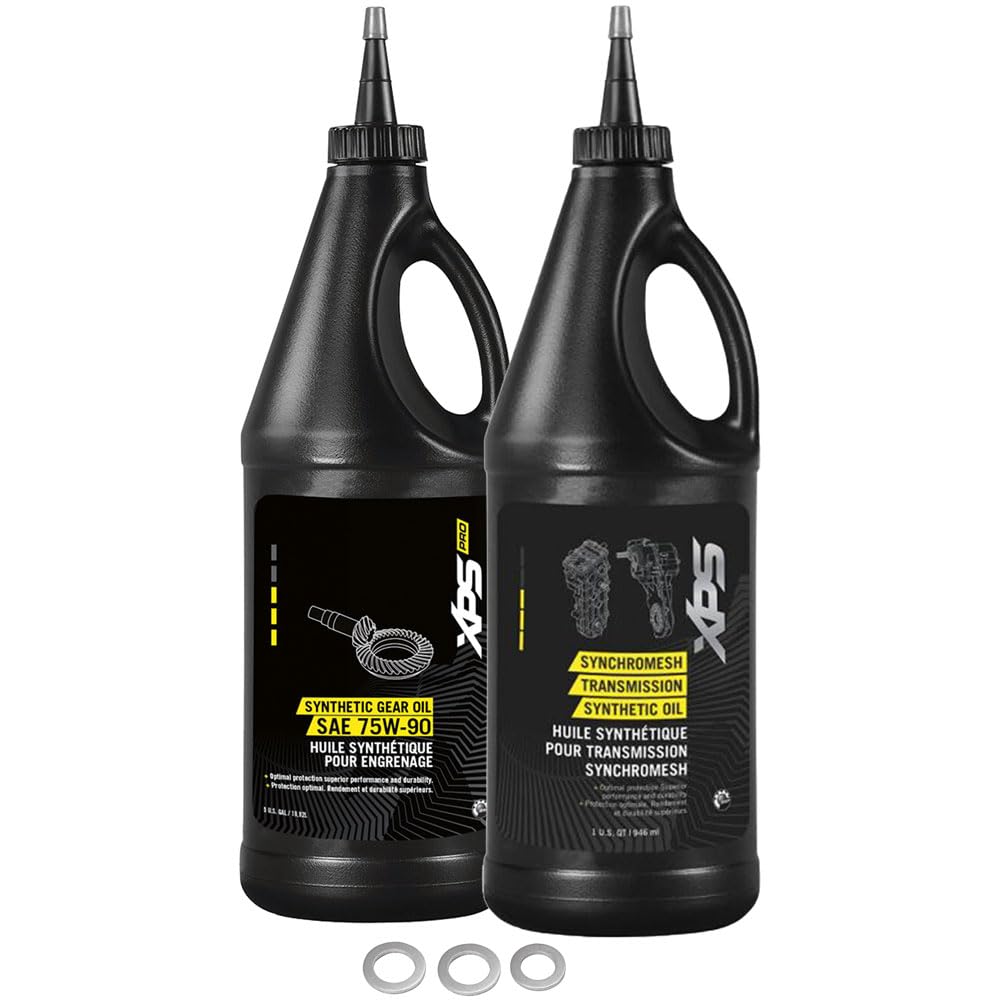 Can-Am Outlander 800 H.O. EFI XT 2008 Drivetrain Oil Change Kit with TUSK Premium Oil - Complete Maintenance Solution for ATV Off-Road Riding & Trail Adventures