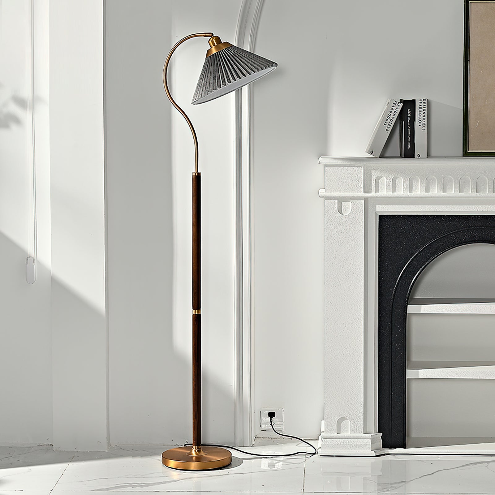 Florence Floor Lamp - Modern LED Standing Light with Adjustable Brightness for Living Room, Bedroom & Office | Energy Efficient Home Decor Lighting