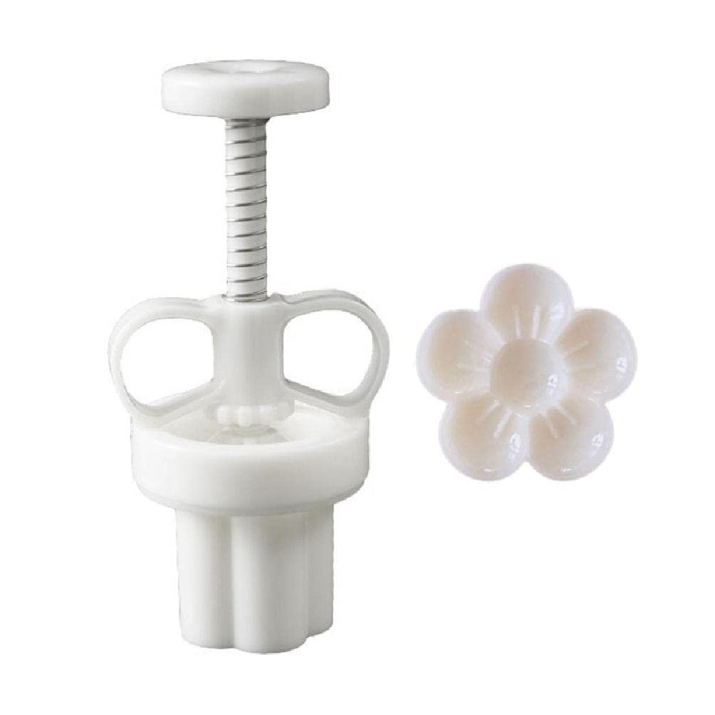 Flower Shaped Mooncake Molds - DIY Plastic Mooncake Stamps for Baking, Creative Moon Cake Maker for Mid-Autumn Festival - Perfect for Homemade Desserts, Holiday Baking & Family Gathering Activities