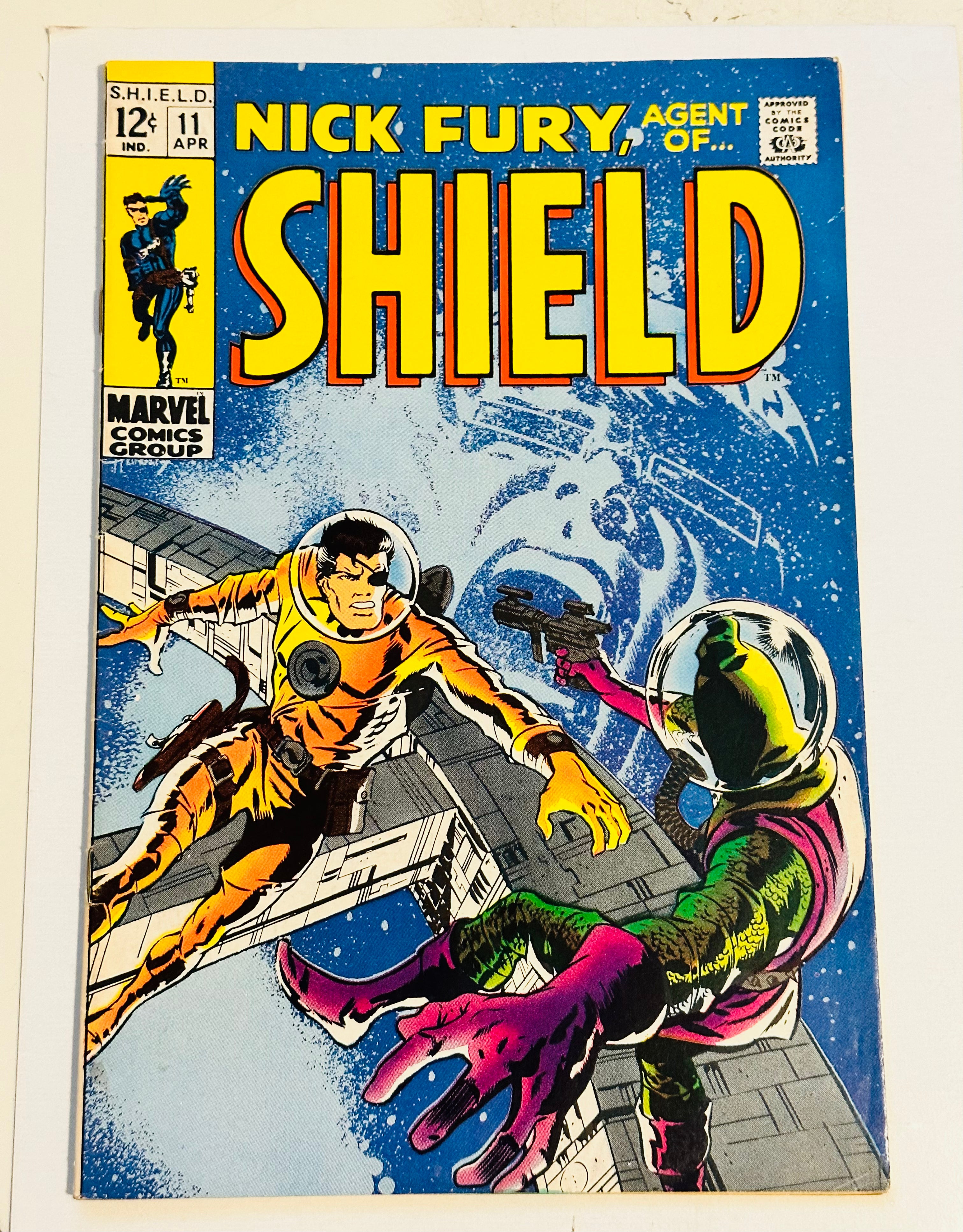 Nick Fury Agent of Shield #11 VF Condition Marvel Comic 1969 - Rare Collectible for Marvel Fans & Comic Book Enthusiasts | Perfect for Display, Gifts & Investment