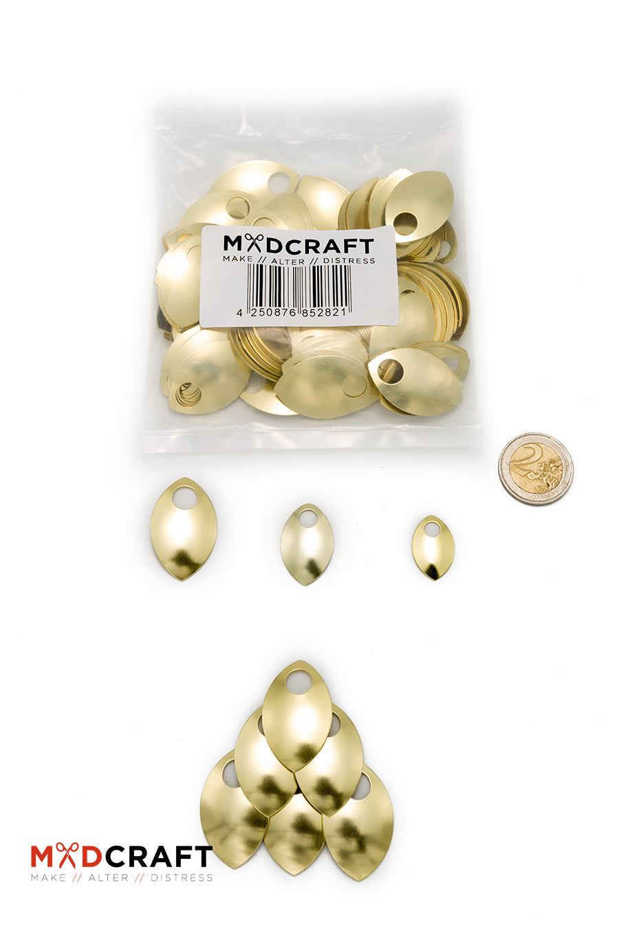Premium Aluminum Scales in Shiny Gold Finish - Perfect for Jewelry Making, DIY Crafts, and Home Decor Projects