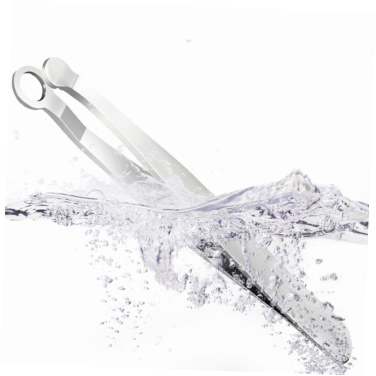 NOLITOY Stainless Steel Nose Hair Scissors & Eyelash Tweezers Set - Precision Trimmer for Nose Hair, Eyebrows & Nails - Silver Grooming Tool for Men & Women | Perfect for Home, Travel & Salon Use