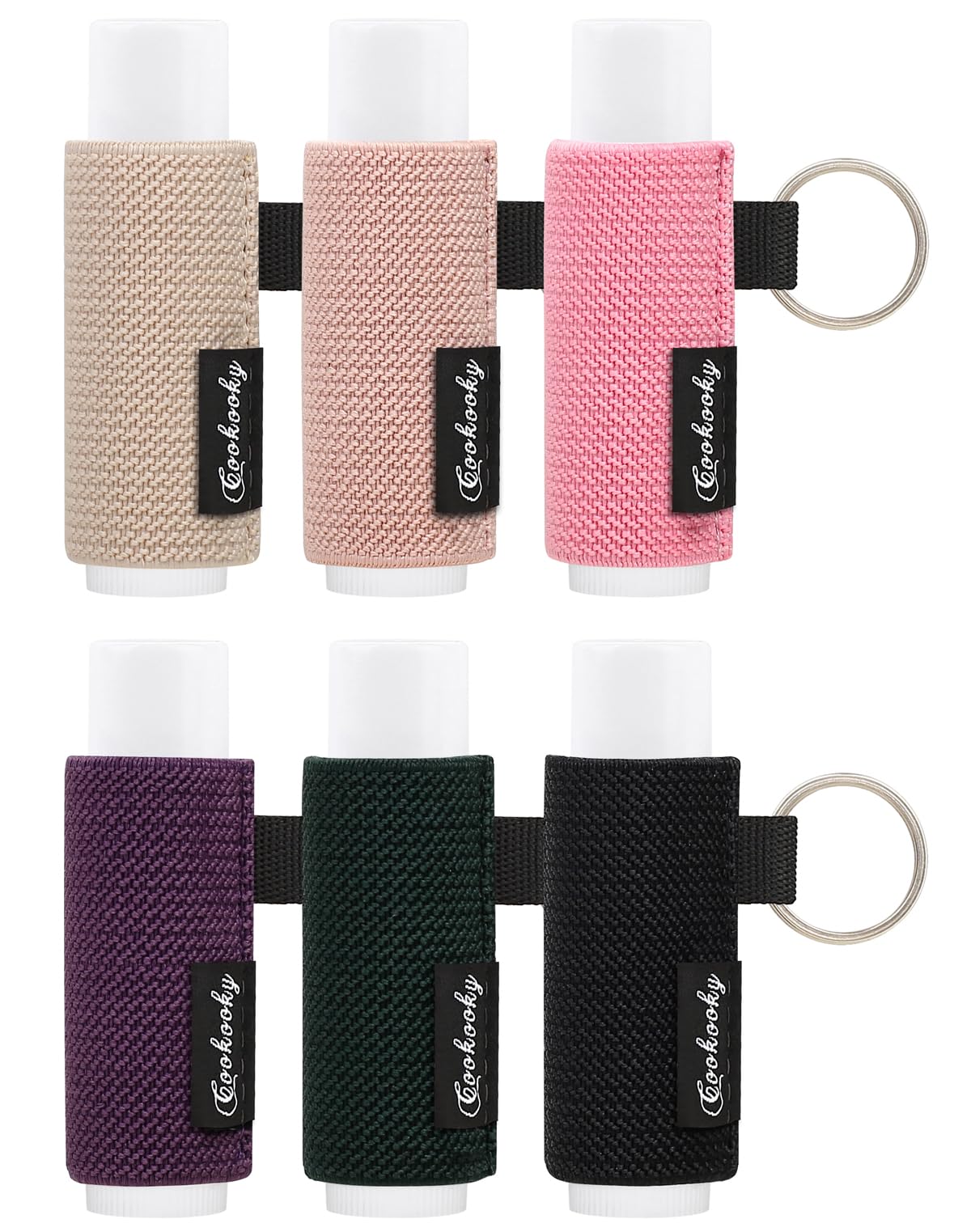 Cute Minimalist Lip Balm Keychain Holder - Chapstick Holder Keychain for Women & Men - Perfect for Gym, Travel, and Everyday Use