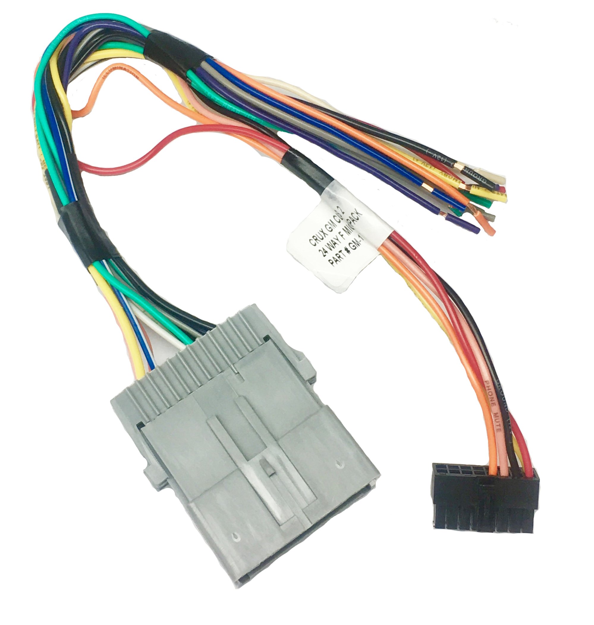 Crux SOCGM-17 GM Class II Head Unit Replacement Interface with Chime Retention - Black | Compatible with Select GM Vehicles | Perfect for Car Audio Upgrades & Factory Radio Replacements
