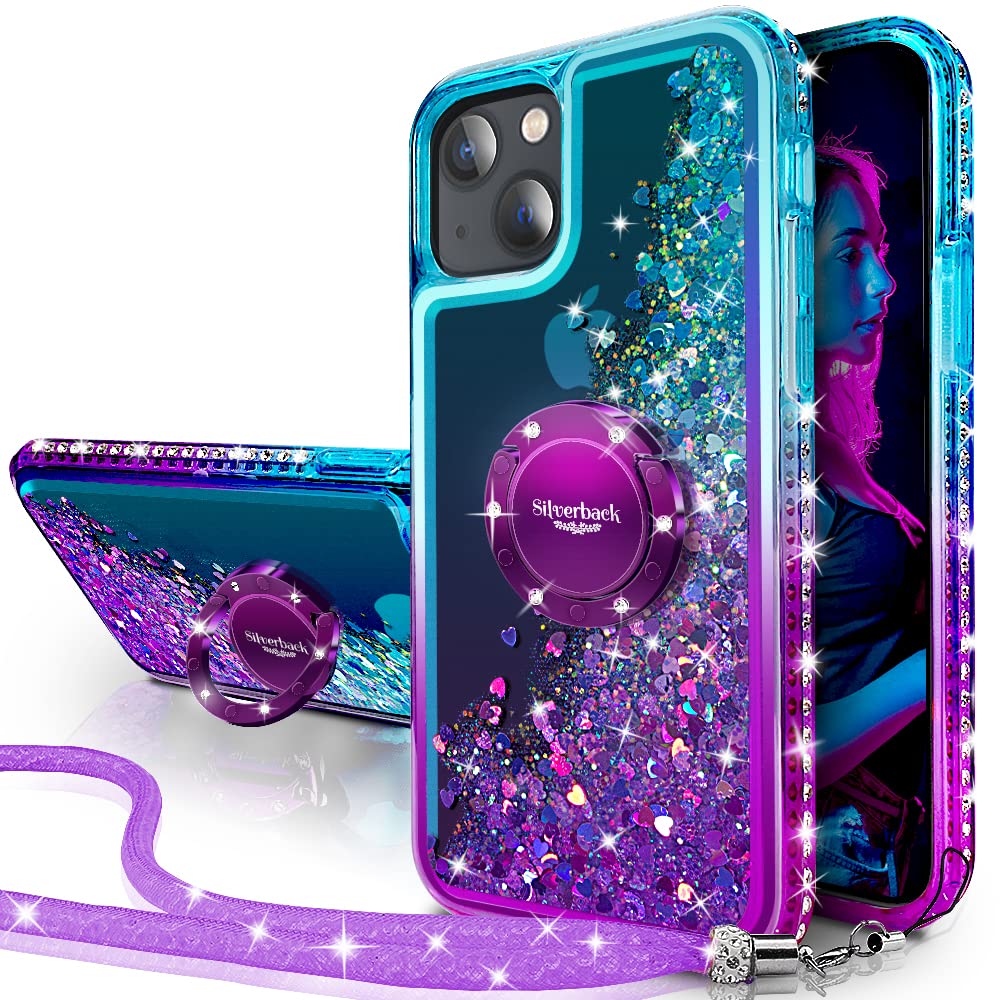 **Silverback Liquid Holographic Glitter Case for iPhone 14 (6.1