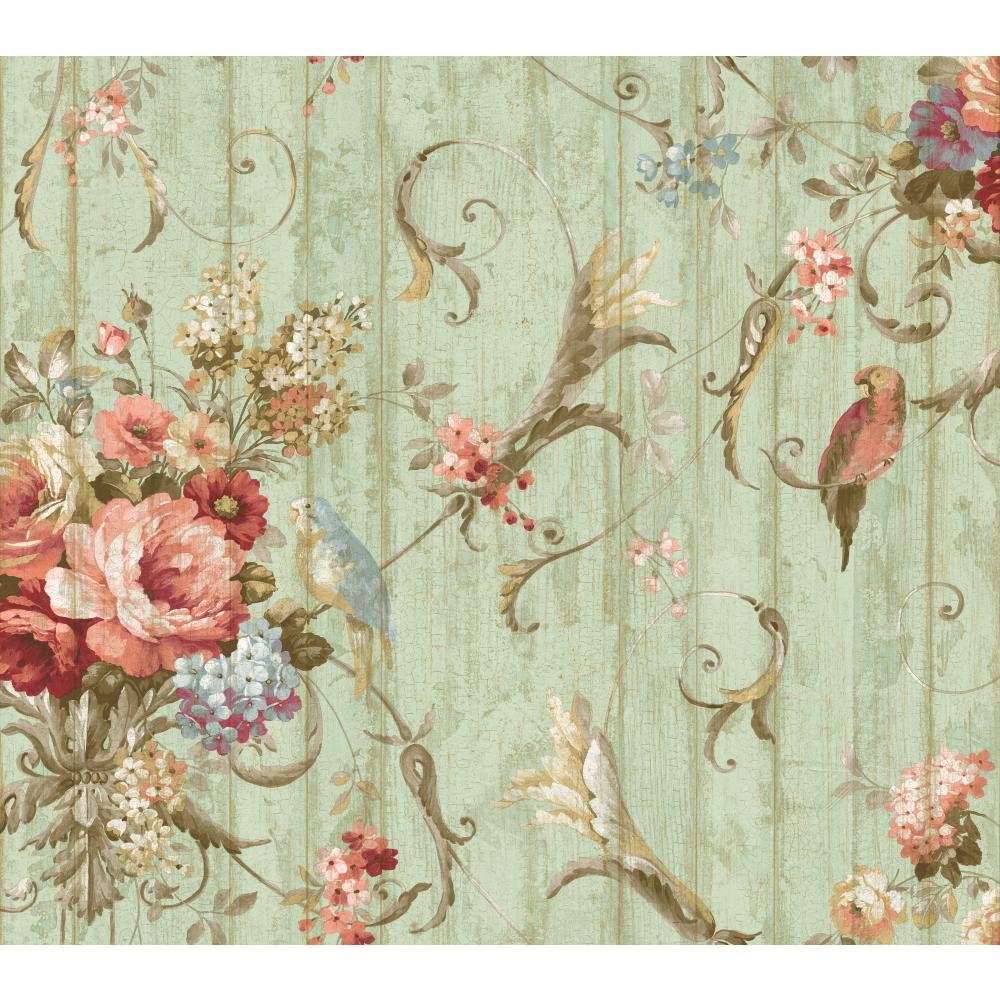 York Wallcoverings Floral Bouquet Peel and Stick Wallpaper - Self-Adhesive Removable Wallpaper for Bedroom, Living Room, Nursery & Home Decor