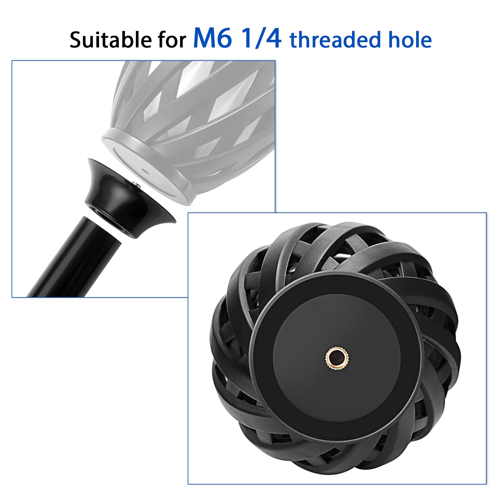 ANERIMST Speaker Pole Mount & Ground Stake with Hook - Compatible with ANERIMST Wireless Bluetooth Speakers - Perfect for Outdoor Parties, Backyard Gatherings & Poolside Entertainment