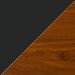 Charcoal Frame/Teak Top