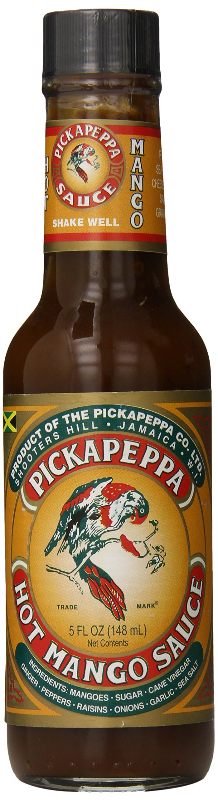 Pickapeppa Hot Mango Sauce - 5 oz (2-Pack) | Spicy Caribbean Flavor for Grilling, BBQ & Seafood Dishes