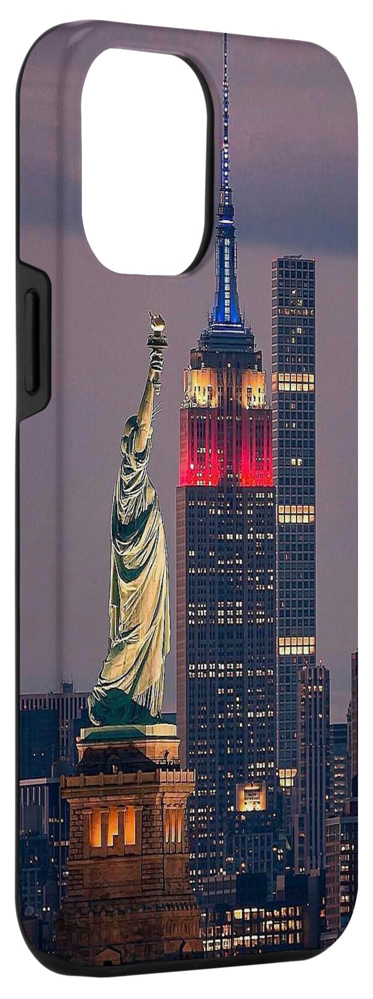 iPhone 12 Pro Max Case - Statue of Liberty & New York Skyline Design - Durable Protective Cover for Travel, Sightseeing & NYC Lovers