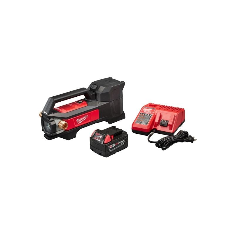 M18 18V Cordless Transfer Pump Kit - 2771-21 - Milwaukee Lithium-Ion Battery Powered - Ideal for Fuel, Oil, and Water Transfer in Automotive, Marine, and Industrial Applications