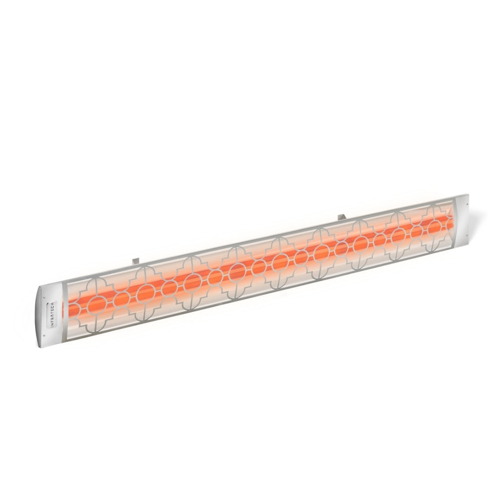 Infratech Motif C Series 3000W 61 Inch Single Element Electric Heater with Mediterranean Fascia - Outdoor Patio, Deck, and Commercial Space Heating Solution
