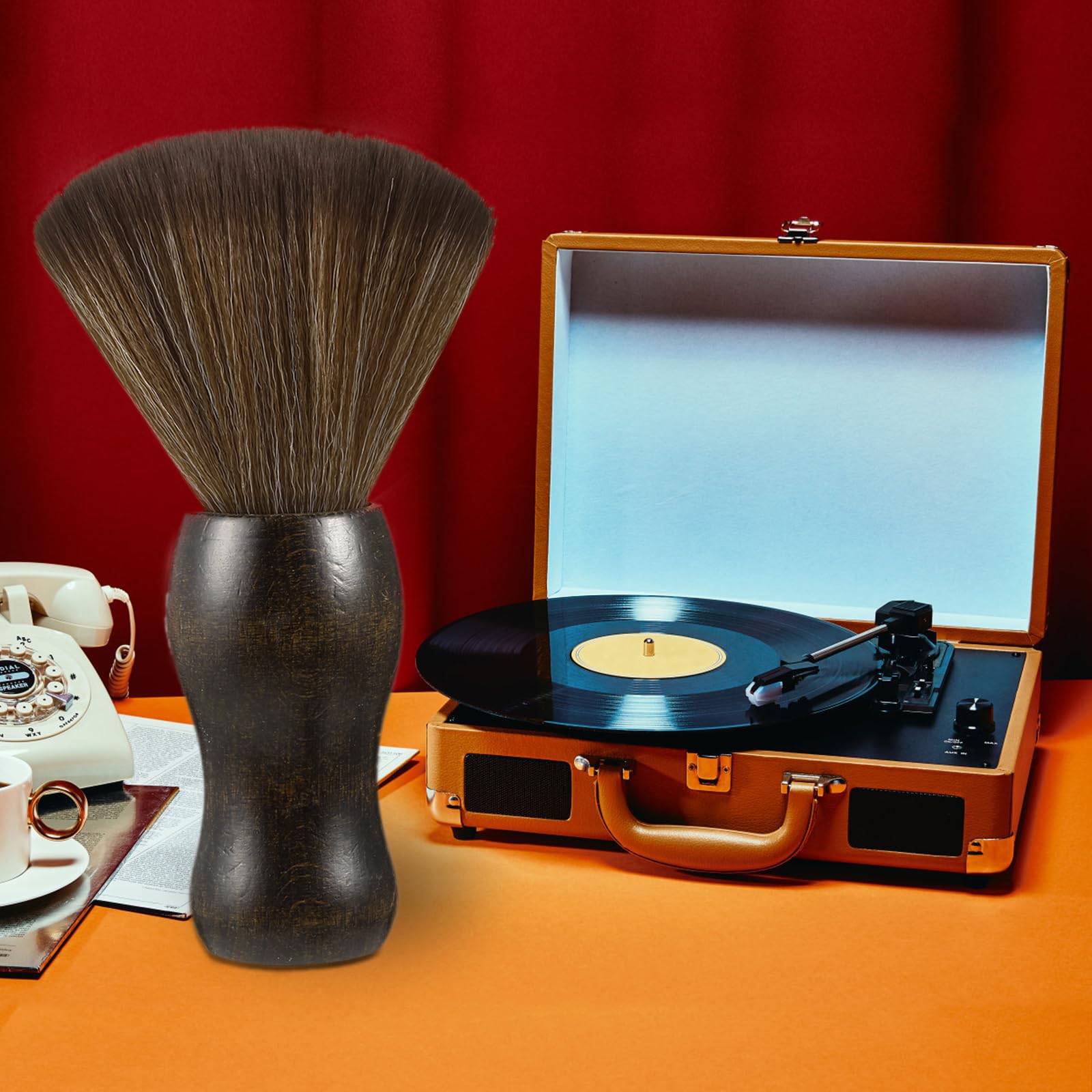 2 Pack Anti-Static Record Brush - Vinyl LP Cleaner for Albums, CDs & Electronics