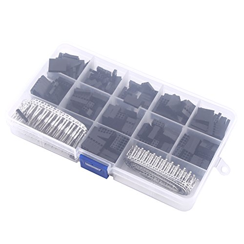 Premium Jumper Wire Connectors - 40-Pin Male to Female Pin Headers for Electronics Prototyping, Breadboard Projects, Arduino & Raspberry Pi DIY Circuits - Ideal for Home Labs and STEM Education