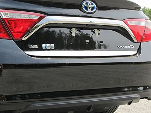 BRIGHTT-QA722389 Stainless Steel Rear Deck Accent Trim - 1 Piece Compatible with 2015-2017 Toyota Camry | Enhances Exterior Style & Protects Rear Deck from Scratches
