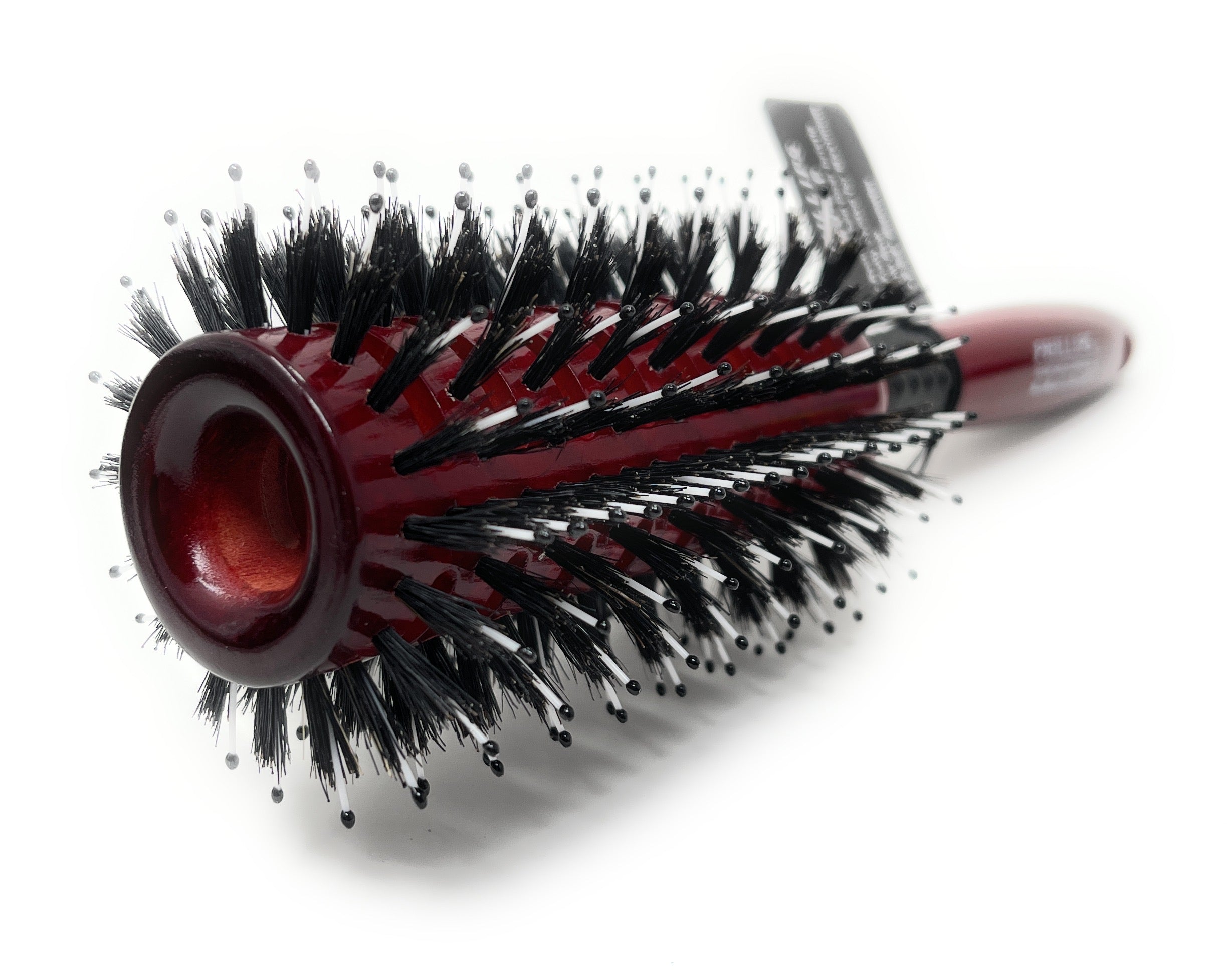 Philips Brush Vent Barrel Reinforced Polytipped Bristle Wood Handle Hair Dry Brush - Professional Styling Tool for Salon & Home Use - Perfect for Blowouts, Volume & Smoothing