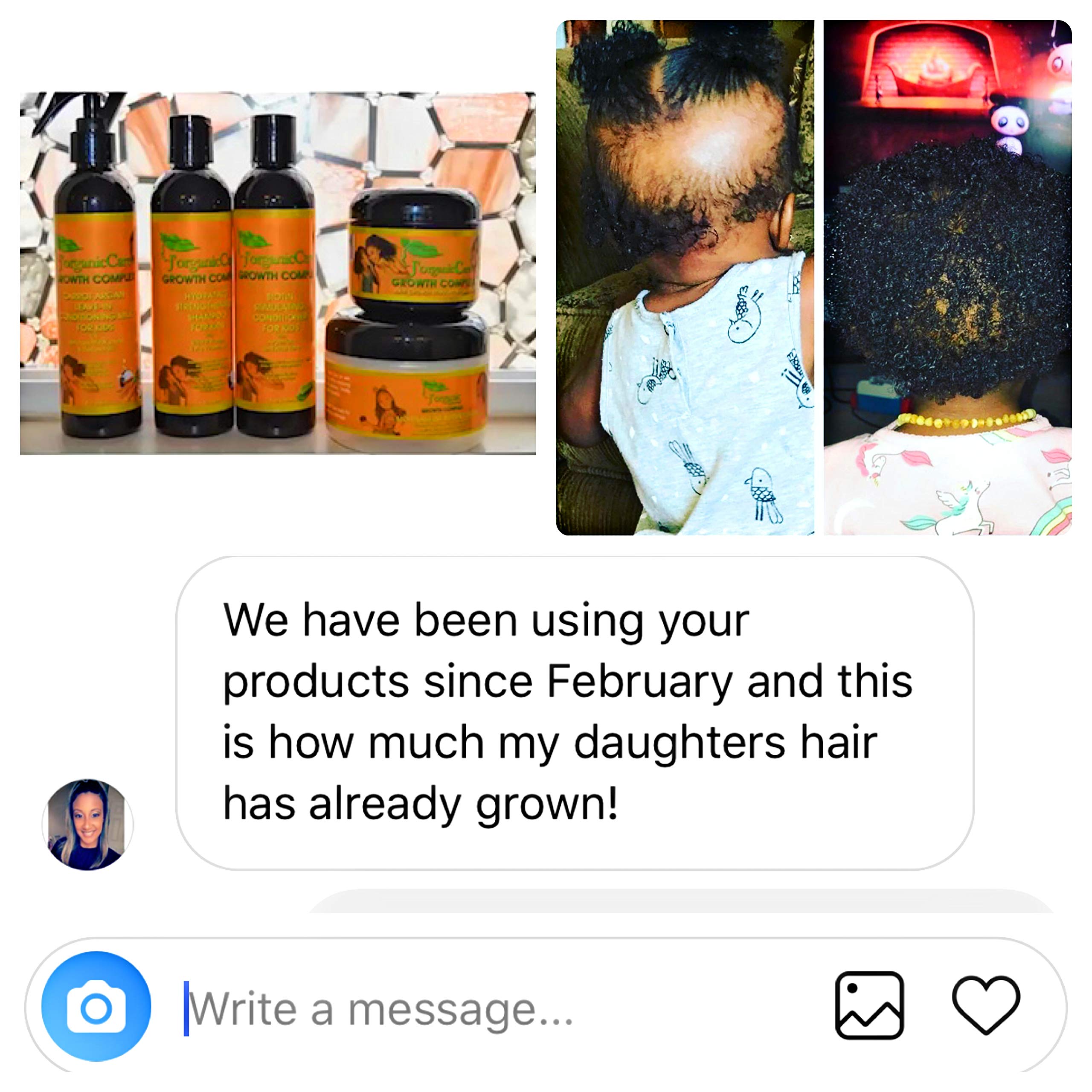 J'Organic Solutions 4-Piece Kids Curl Care Kit - Leave-In Conditioner, Scalp Stimulator, Shampoo & Conditioner for Kinky, Coily, Wavy & Curly Hair - Natural Hair Care for Healthy Curls - Perfect for Daily Hair Routine & Special Occasions
