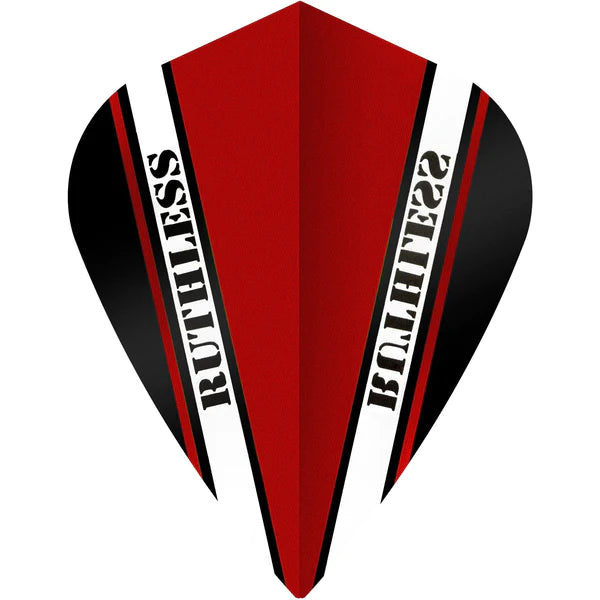 Ruthless Plain Darts Flights - Standard Shape for Steel Tip & Soft Tip Darts - Perfect for Casual Play, Tournaments & Practice at Home or Bar