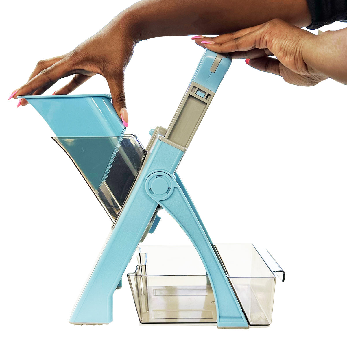 HomeMax 4-in-1 Vegetable Chopper & Food Slicer - Multi-Function Kitchen Gadget for Dicing, Slicing, Grating & Julienne - Perfect for Meal Prep, Salads & Healthy Cooking
