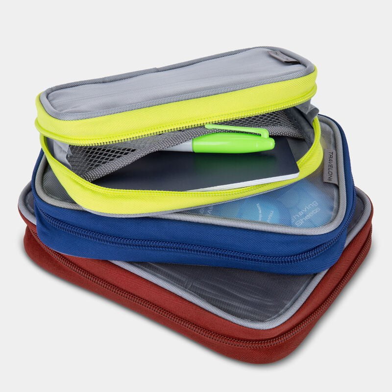 Travelon Set of 3 Lightweight Packing Cubes for Suitcases | Organize Clothes for Travel | Perfect for Vacations, Business Trips & Weekend Getaways