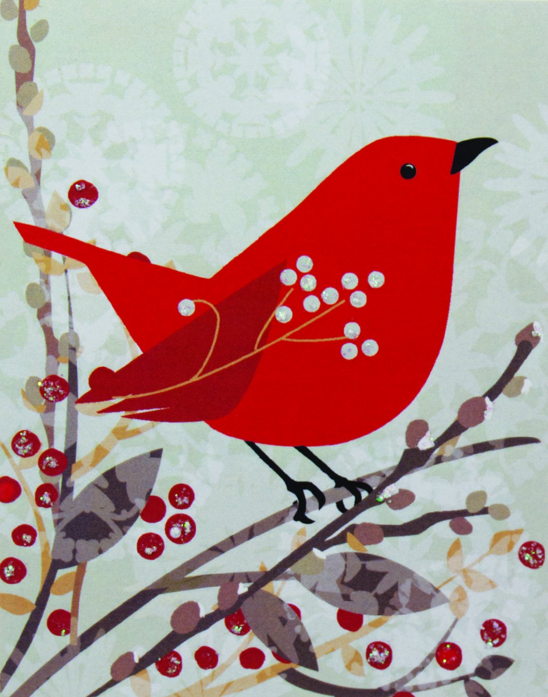 The Gift Wrap Company 15 Count Cardinal Collage Boxed Holiday Cards - Small Christmas Greeting Cards for Family & Friends - Perfect for Holiday Parties, Office Gifts & Festive Mailings
