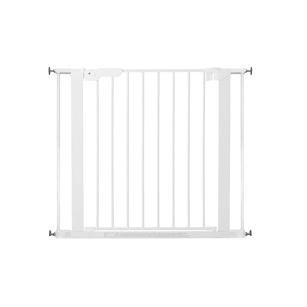 BabyDan SG PP114 Premier Pressure Mount Safety Gate with 2 Extensions (28.9-36.7 Inches), White - Perfect for Stairs, Doorways & Childproofing Your Home