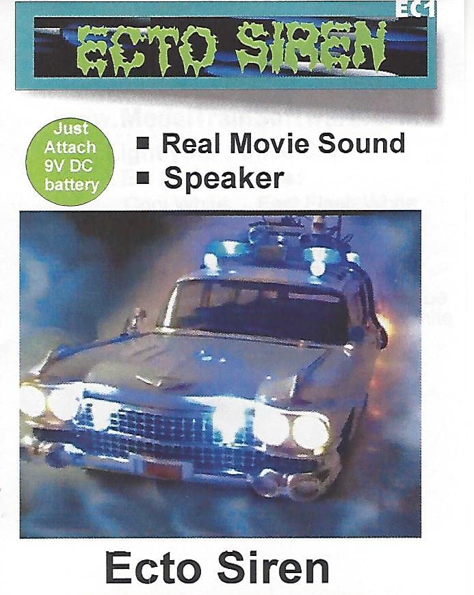 EC1 Ghost Busters Car Siren - Authentic Replica by Evan Designs - Perfect for Halloween Decorations, Cosplay, and Movie-Themed Parties