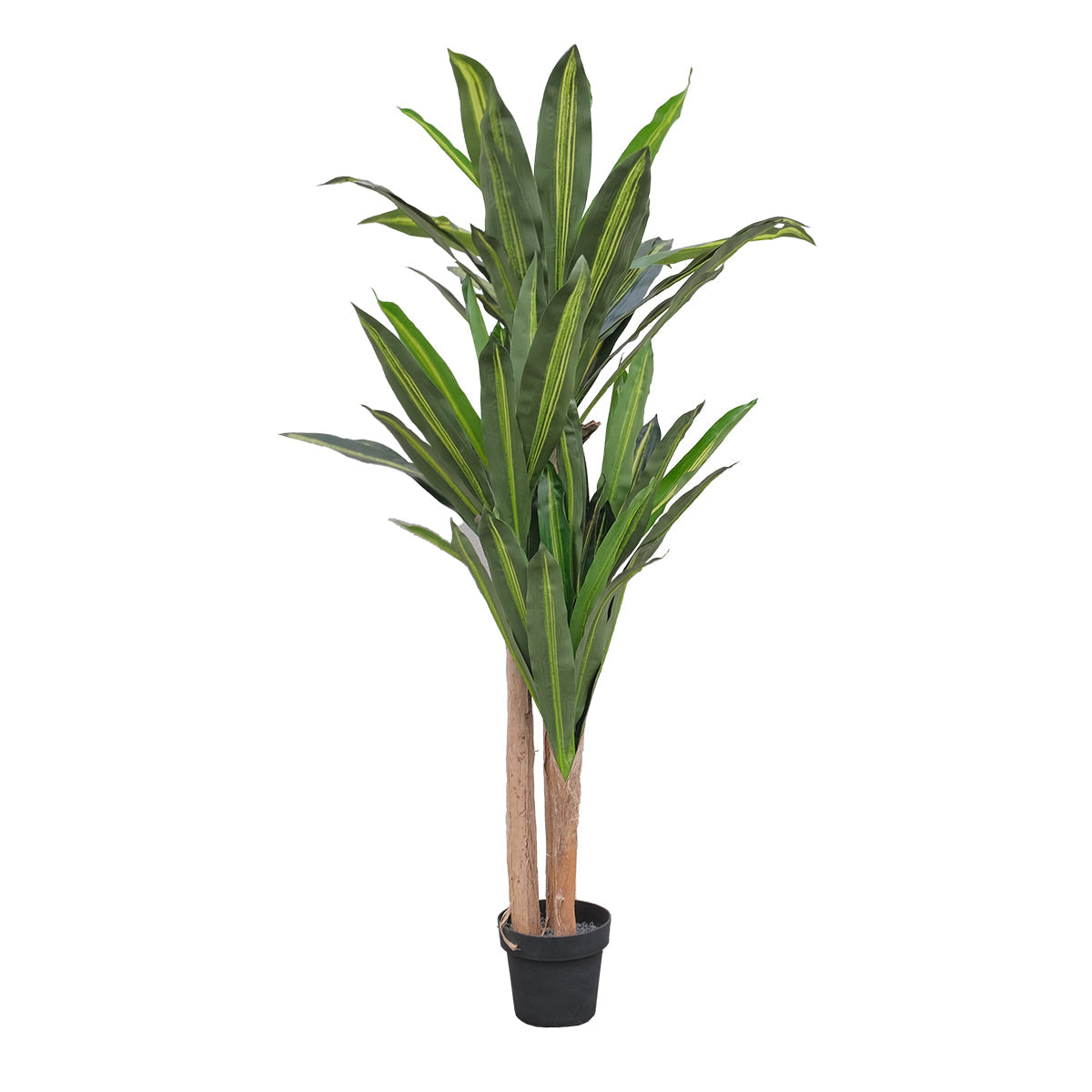 5FT Artificial Dracaena Tree - Realistic Fake Indoor Plant for Home Office Decor - Perfect for Living Room, Bedroom & Office Spaces