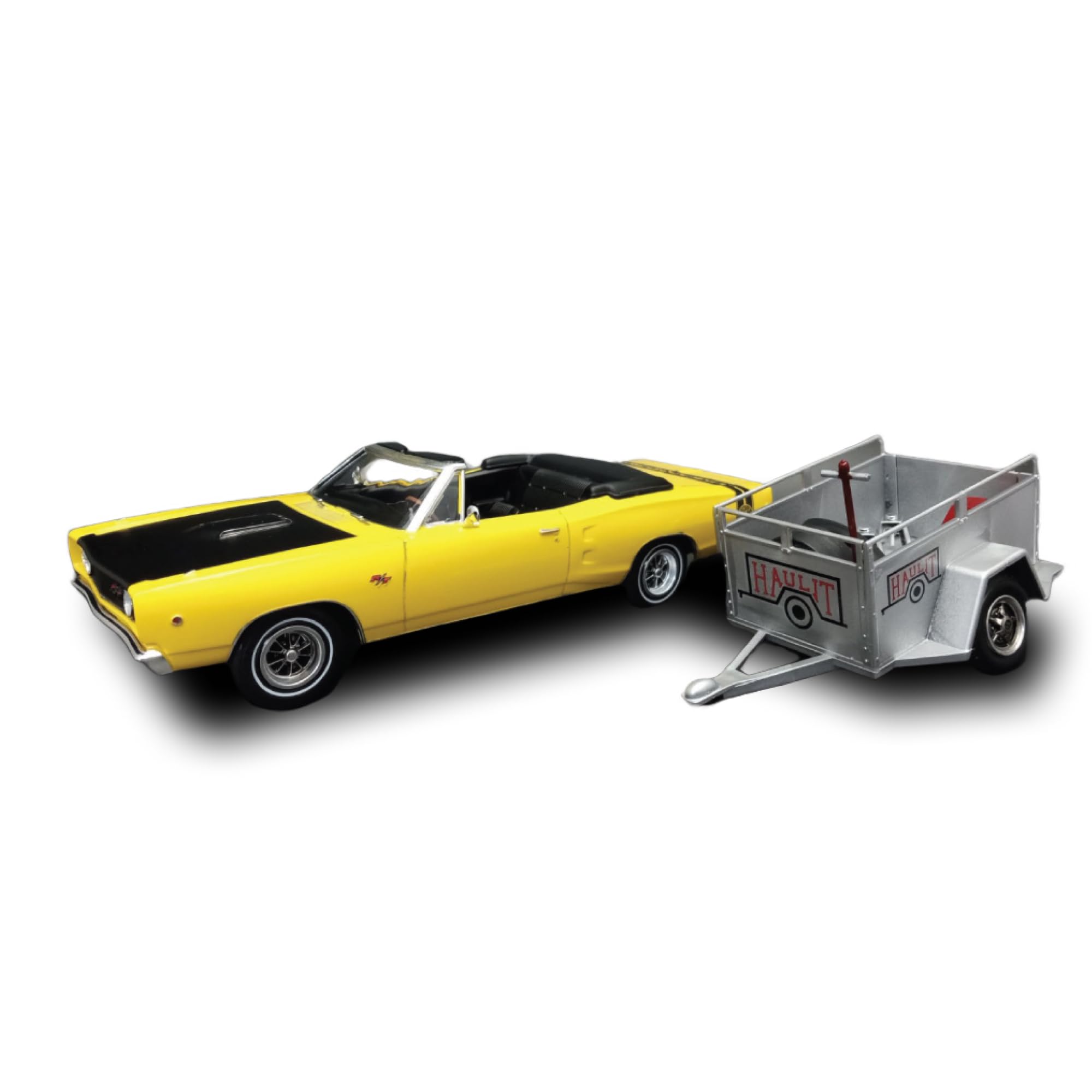 1968 Dodge Coronet Convertible with Trailer 1:25 Scale Model Kit - MPC Classic Car Model for Collectors & Hobbyists - Perfect for Display, Gifts & DIY Projects