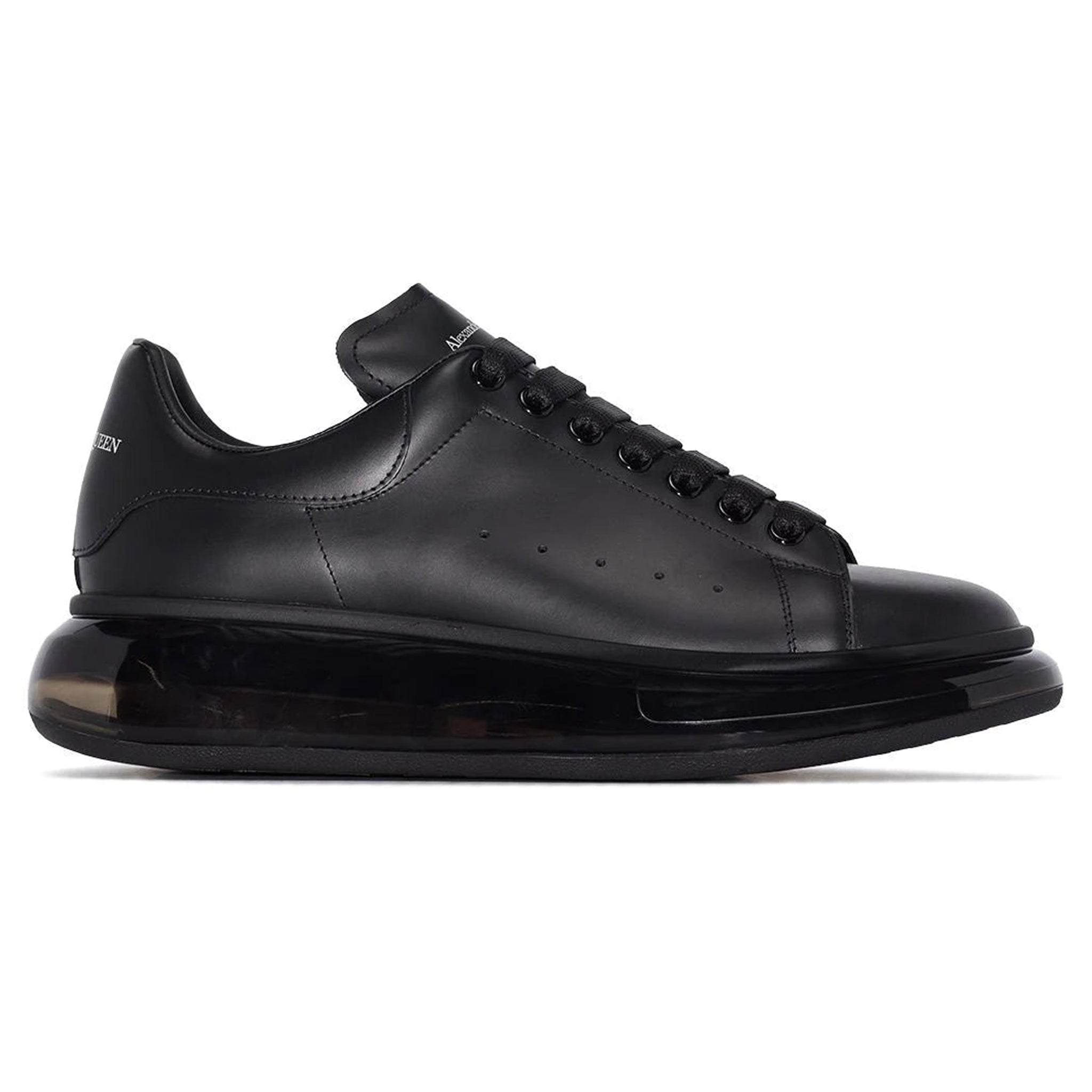 Alexander McQueen Black Raised Sole Bubble Sneakers - Fashionable High-Top Platform Shoes for Women | Perfect for Casual Wear, Street Style & Everyday Outfits