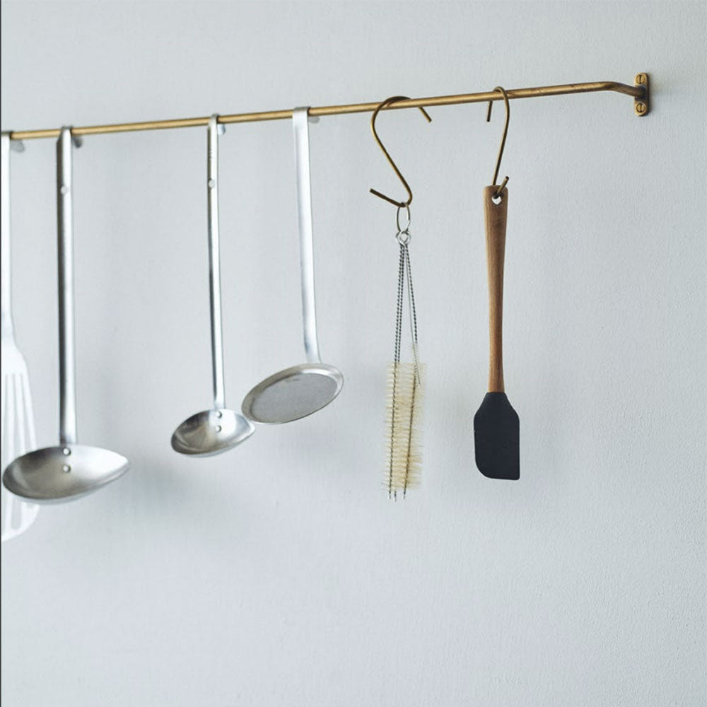 Brass Utility Hook - Heavy Duty Wall Hooks for Hanging Coats, Hats & Keys - Perfect for Entryway, Garage & Home Organization