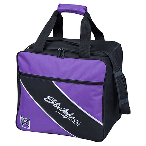KR Strikeforce Fast Single Tote Purple - Premium 1 Bowling Ball Carrying Bag with Durable Shoulder Strap | Perfect for League Play, Tournaments & Practice Sessions
