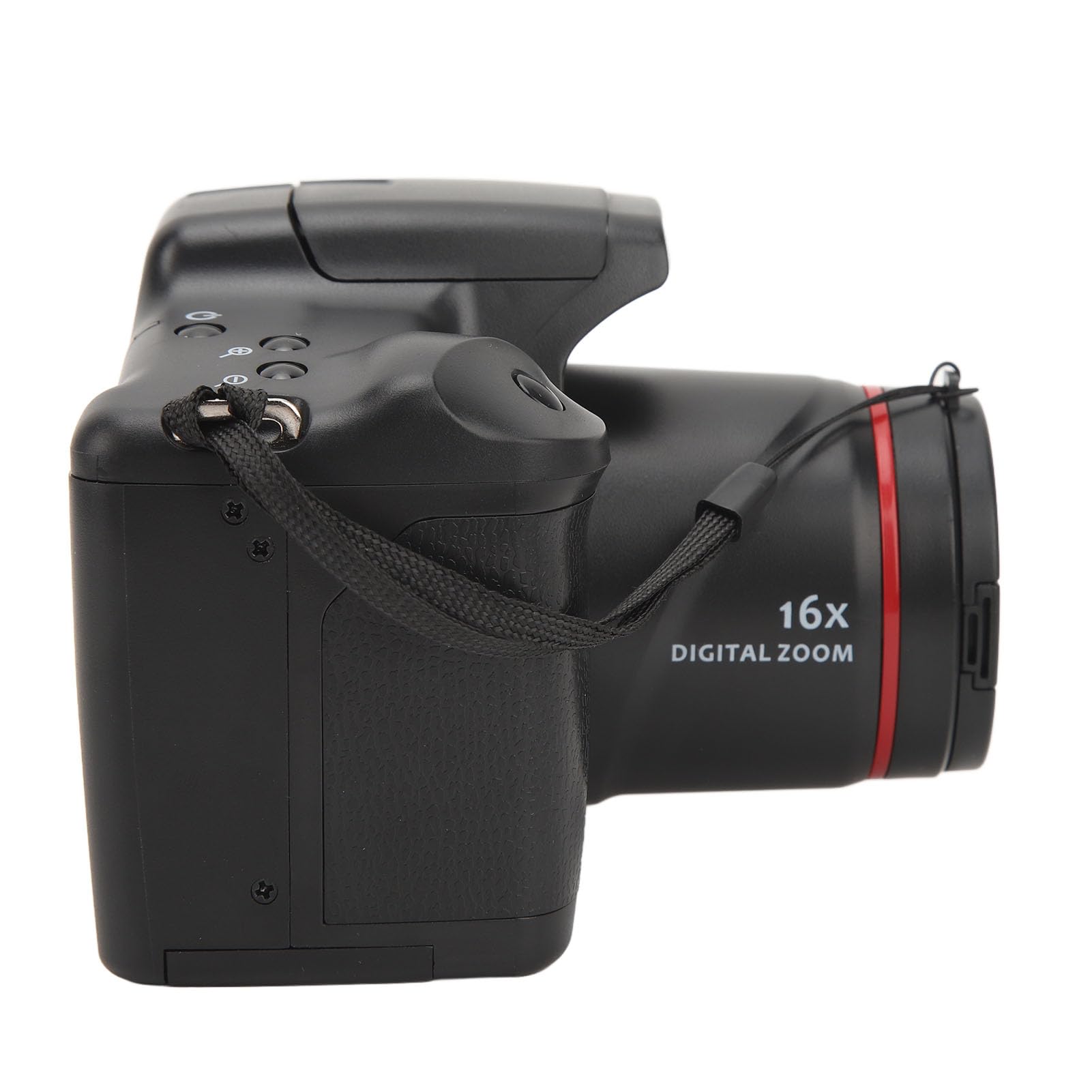 16MP Digital Camera with Anti-Shake for Vlogging - Compact ABS Body, Perfect for Travel, YouTube & Social Media Content Creation