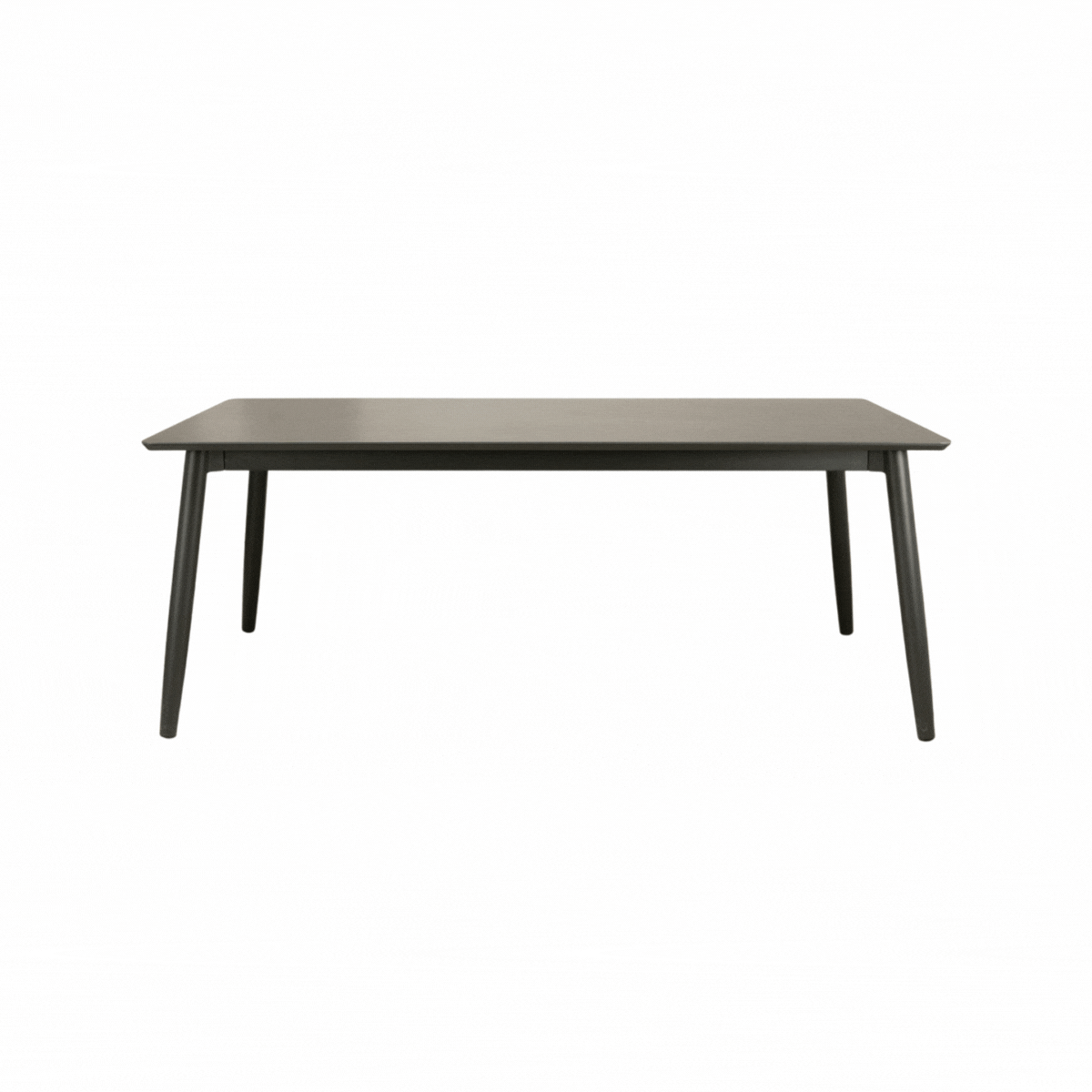 Premium Charcoal Ceramic Extendable Dining Table - Modern Expandable Kitchen Table for 6-8 People - Perfect for Family Gatherings & Dinner Parties