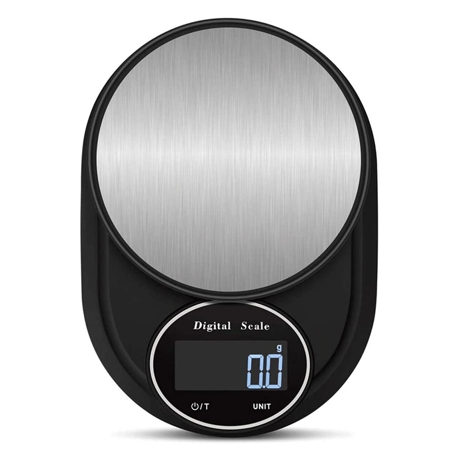 Premium Digital Kitchen Scale for Baking & Cooking - 11lb/5kg Capacity, 1g/0.05oz Precision, Stainless Steel & Tempered Glass - Perfect for Meal Prep, Coffee Brewing, and Portion Control