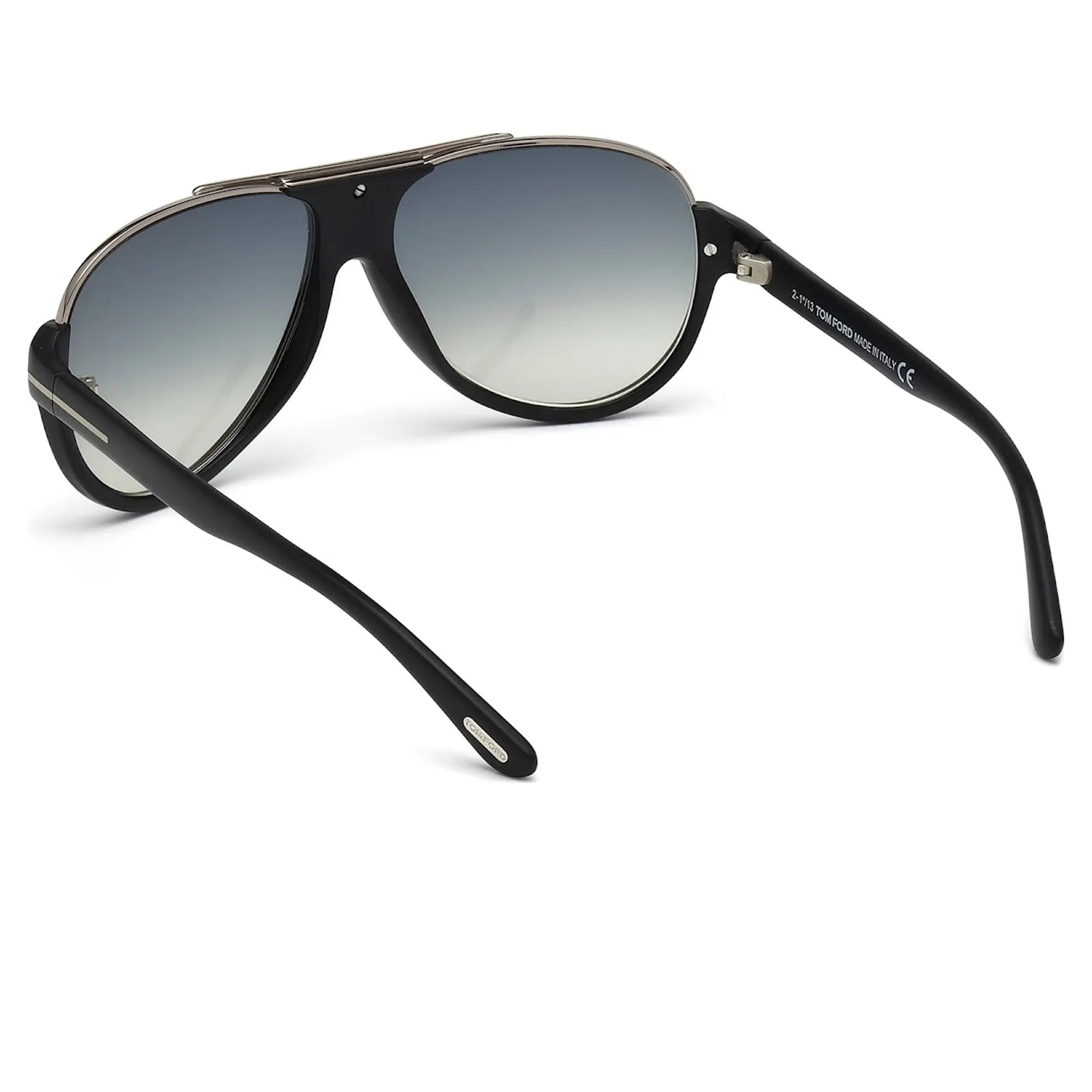 Tom Ford Dimitry FT0334 02W 59 Black Blue Polarized Sunglasses for Men - UV Protection, Luxury Fashion Shades for Driving, Beach & Outdoor Activities
