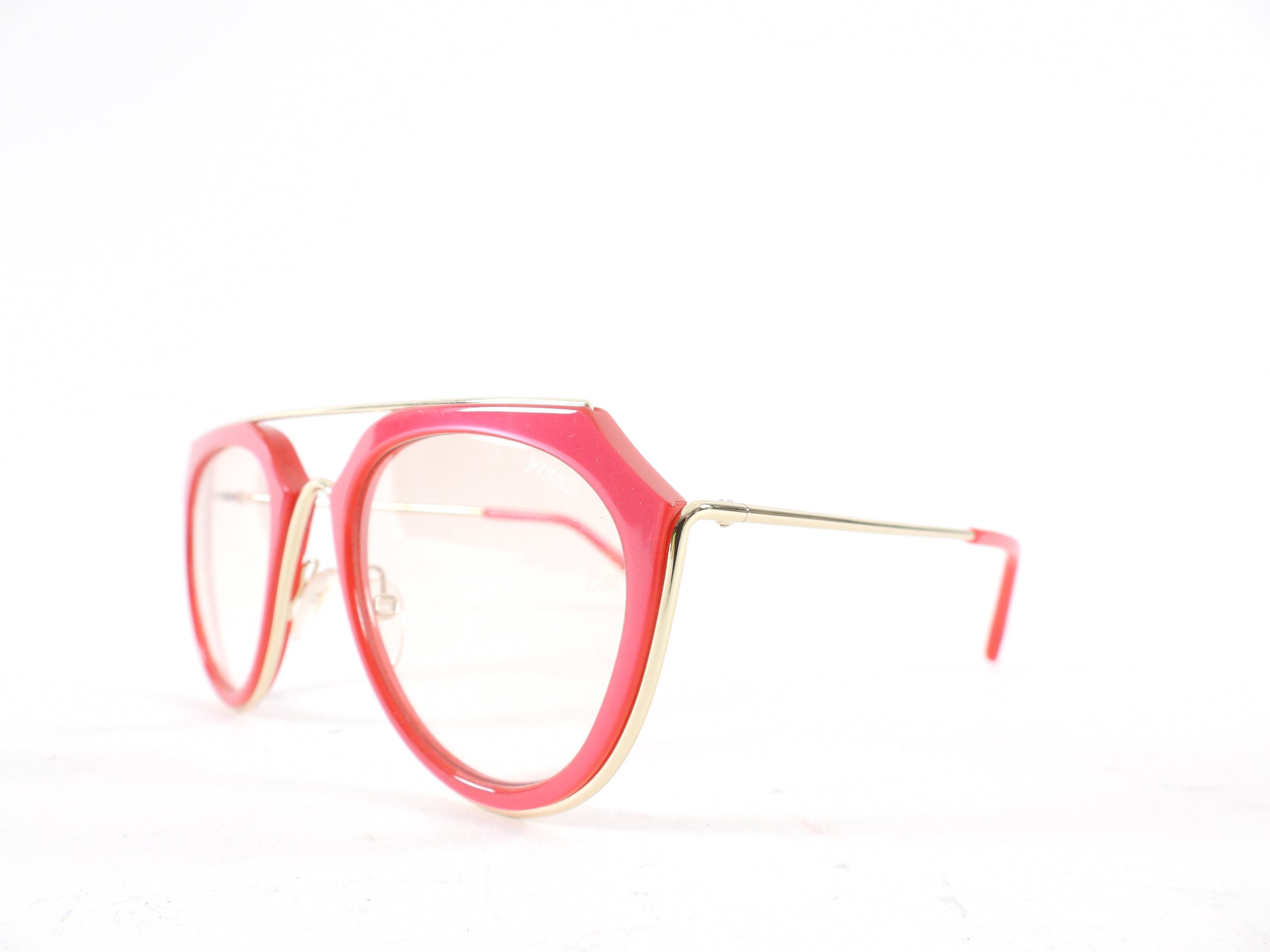 Emilio Pucci Pink Clear Frame Sunglasses for Women - Fashion Designer Shades for Summer, Beach & Outdoor Activities