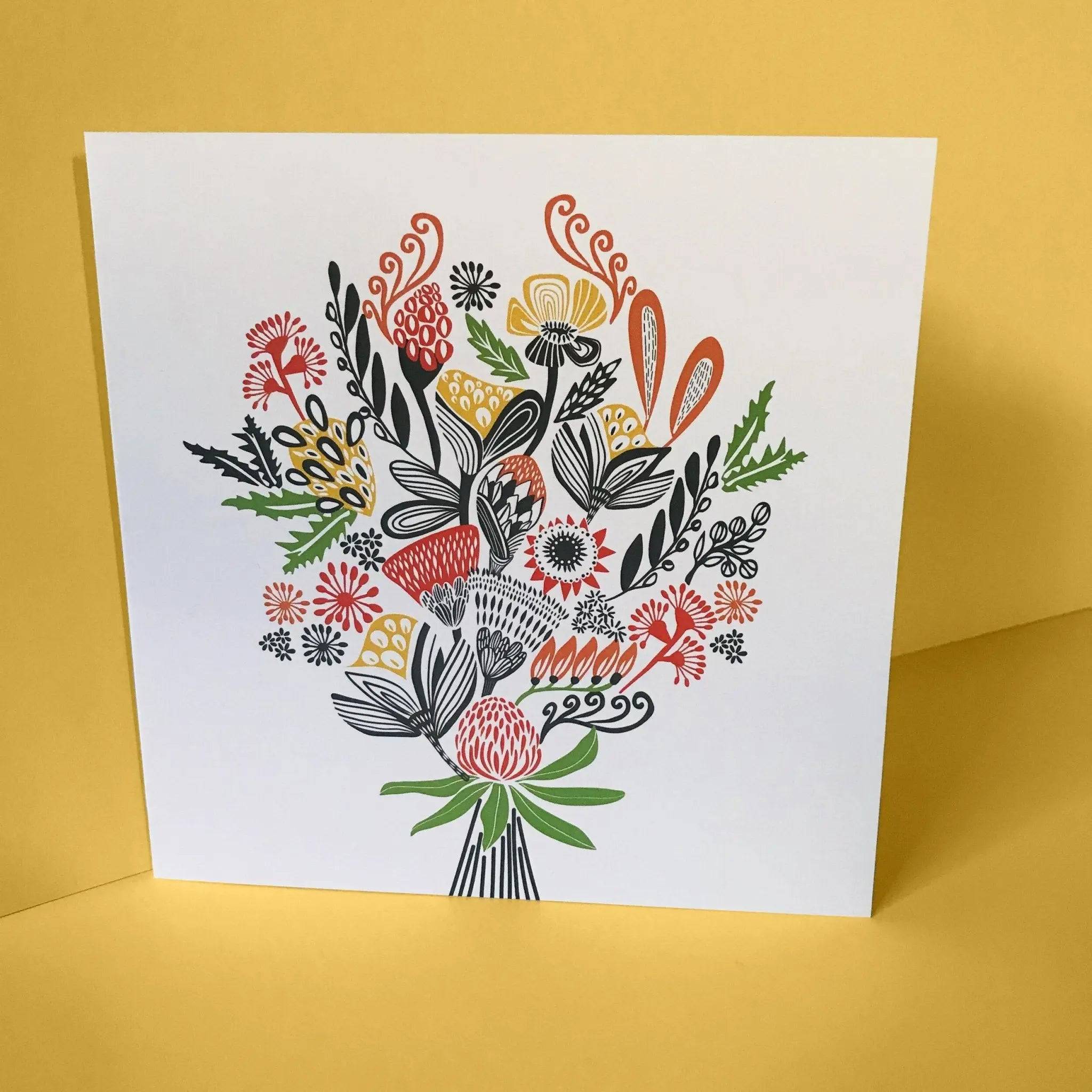 Beautiful Native Flowers Greeting Cards Set - 12 Handmade Floral Stationery for Birthdays, Anniversaries & Thank You Notes - Perfect for Wedding Invitations & Special Occasions