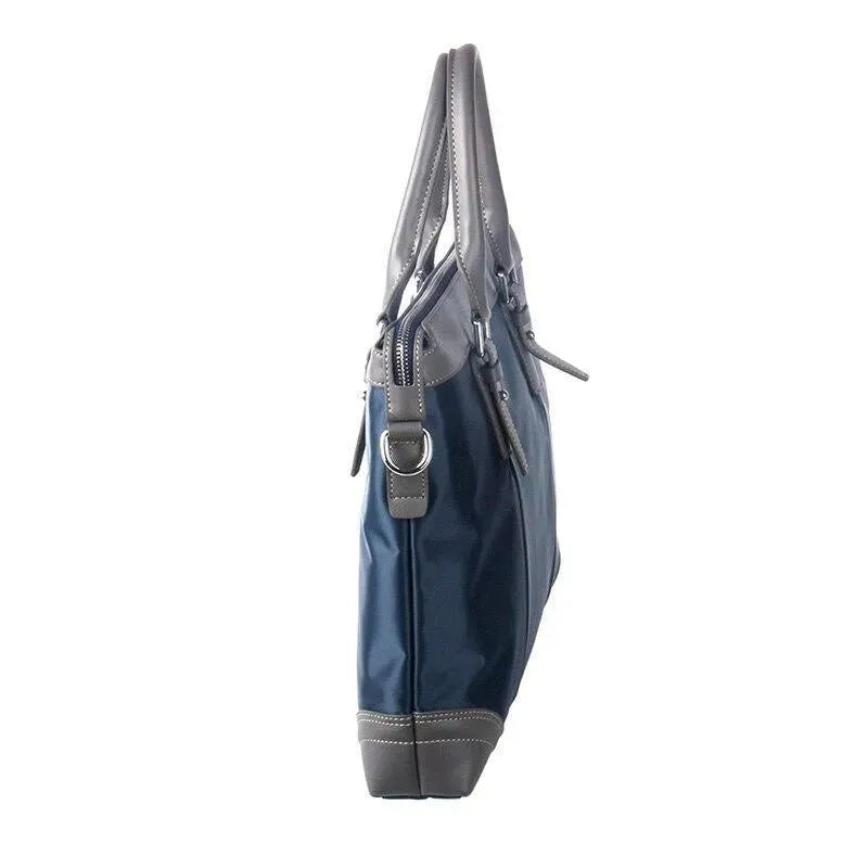 Premium Blue Laptop Bag for Men - Waterproof Business Backpack with USB Charging Port - Perfect for Work, Travel & College Commute