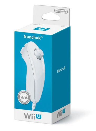 Original Wii Nunchuk Controller - White for Nintendo Wii & Wii U | Perfect for Gaming, Fitness & Family Fun