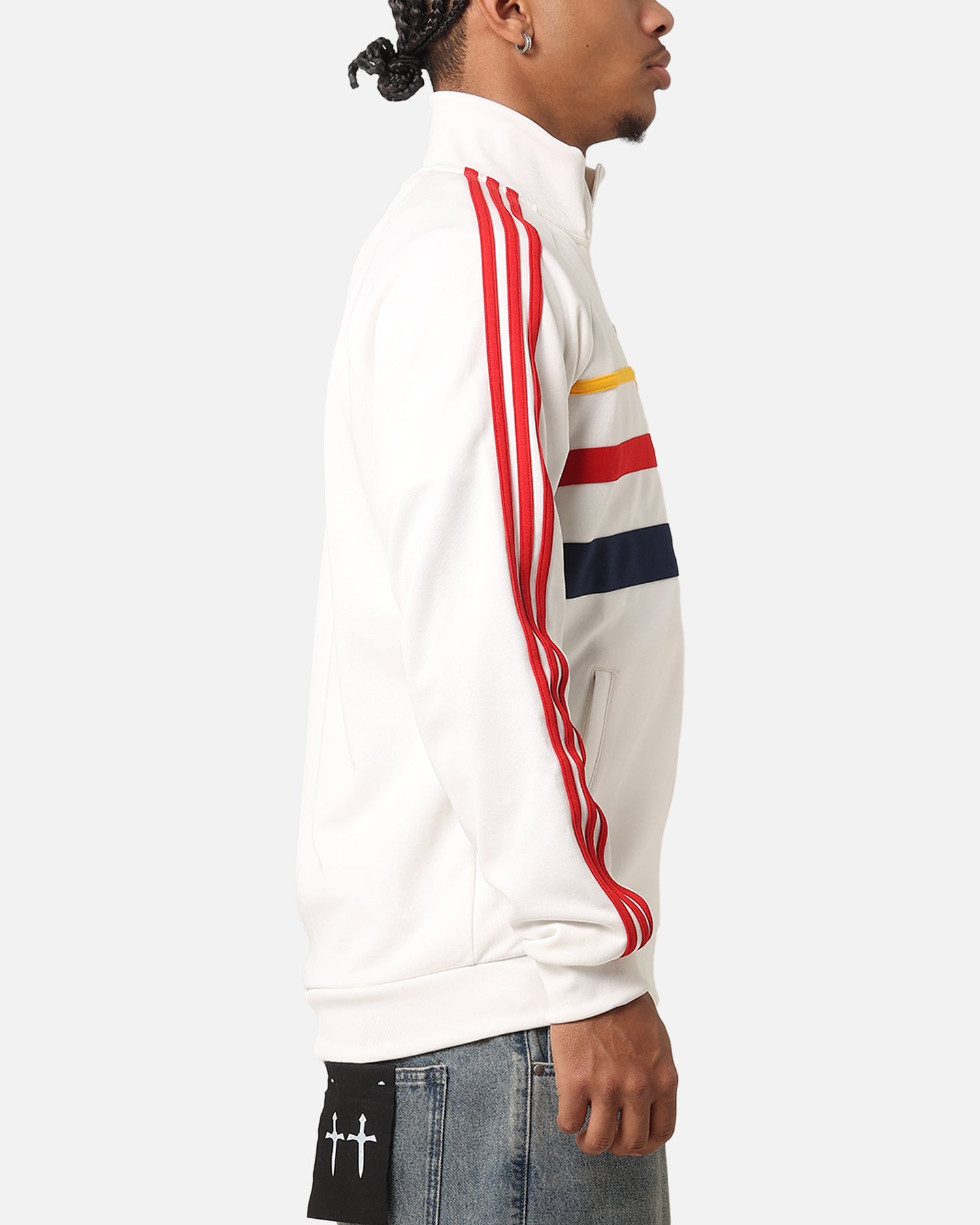 Adidas First Track Jacket for Men & Women - Lightweight Running Jacket with Hood, Cloud White - Perfect for Jogging, Gym & Outdoor Activities