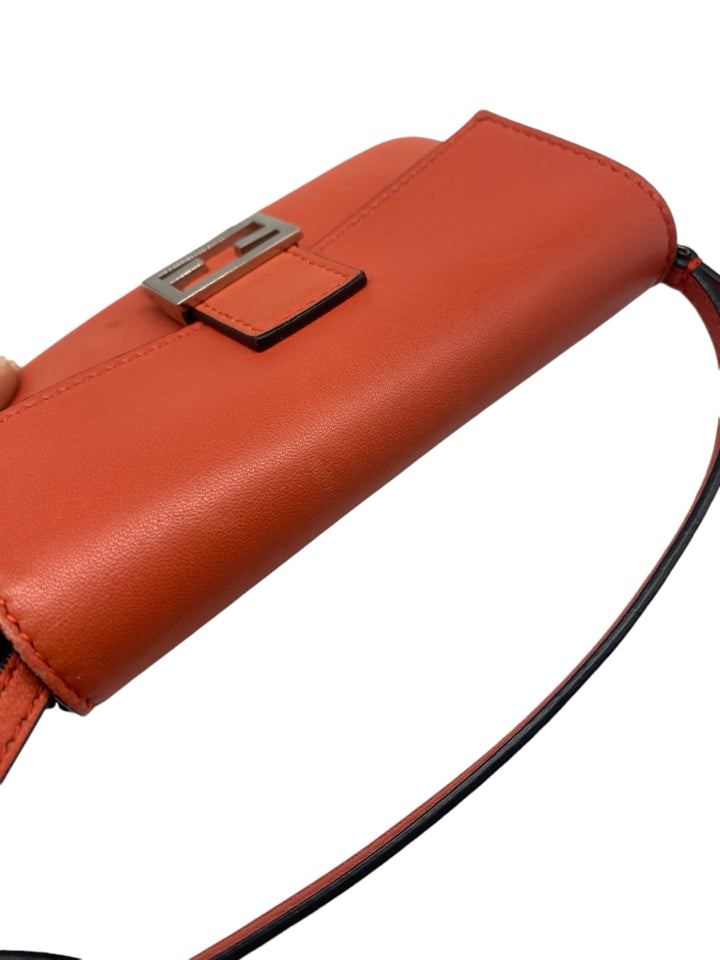 Authentic Fendi Nappa Leather Micro Baguette Bag - Luxury Designer Crossbody Purse for Women | Perfect for Parties, Date Nights & Special Occasions