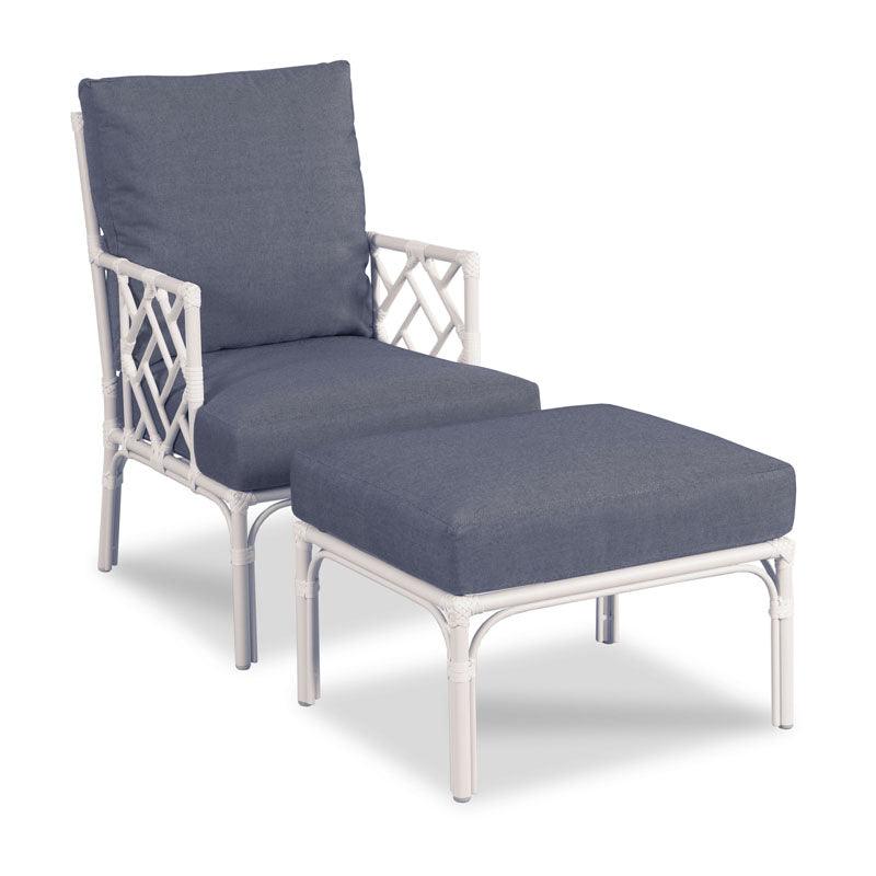 Carlyle Outdoor Ottoman - Waterproof Patio Furniture, Weather-Resistant Storage Bench for Garden, Deck, Poolside - Perfect for Relaxing & Extra Seating